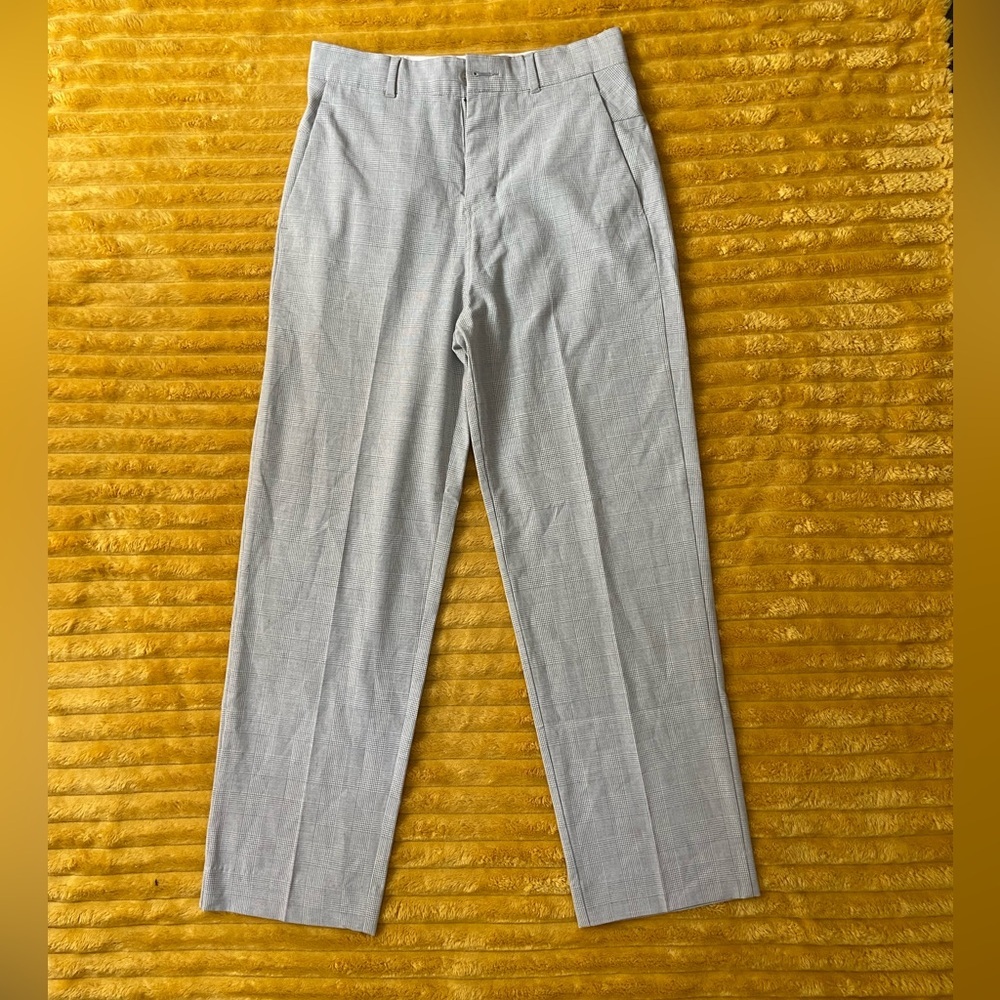 Zanerobe Men’s Dress Pants NWOT Grey Check Actual 30x29